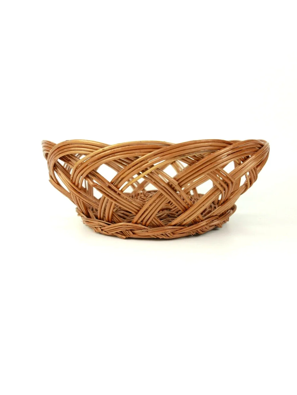 Vintage Woven Wicker Basket 9